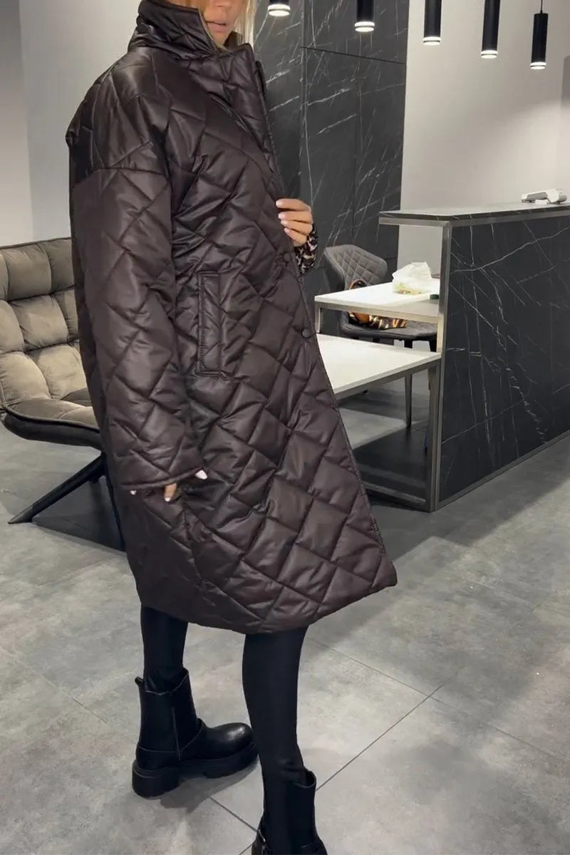 Mariette | Quilted Longline Puffer Coat