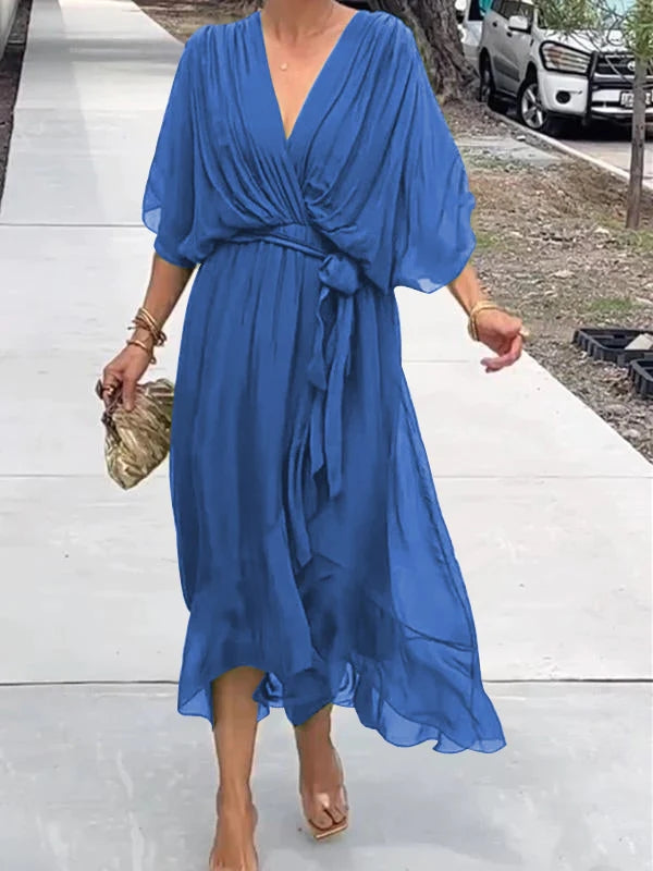 Valerie | Stilvolles Wickelkleid mit V-Ausschnitt