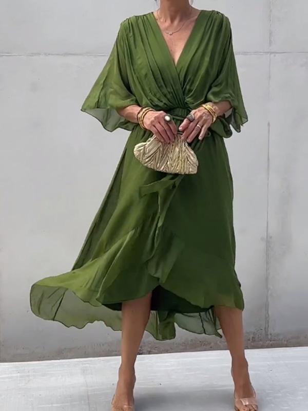 Valerie | Stilvolles Wickelkleid mit V-Ausschnitt