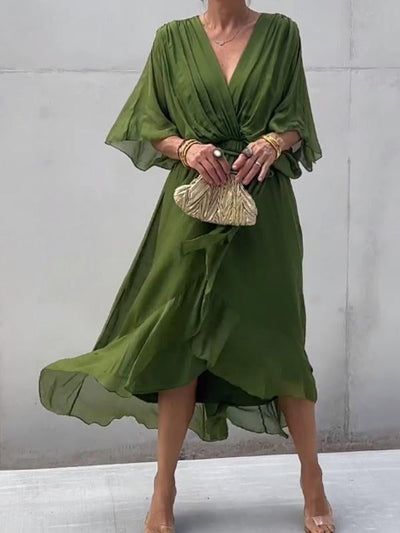Valerie | Stilvolles Wickelkleid mit V-Ausschnitt