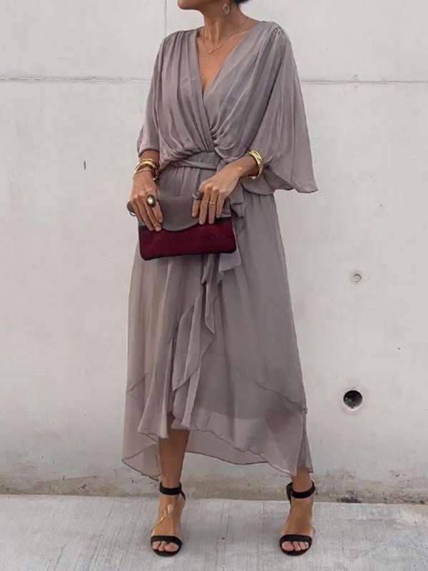 Valerie | Stilvolles Wickelkleid mit V-Ausschnitt