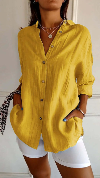 Fenrika | Bluse mit Plissierung und Charme
