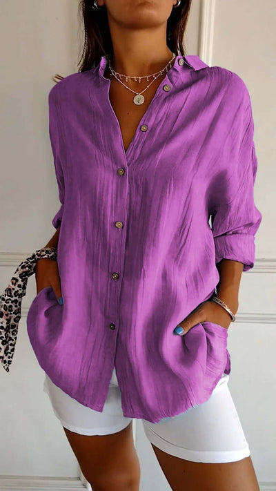 Fenrika | Bluse mit Plissierung und Charme
