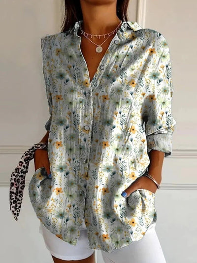 Bristal – Cozy Meadows – Strickjacke mit Blumenmuster und Knöpfen