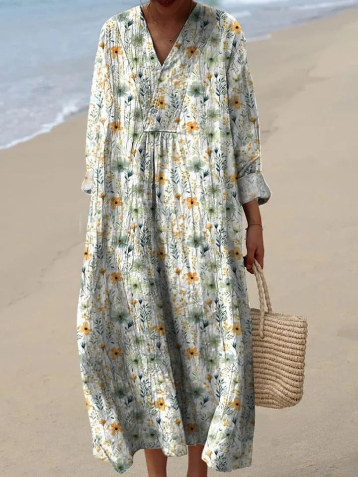 Bristal – Cozy Meadows – Strickjacke mit Blumenmuster und Knöpfen