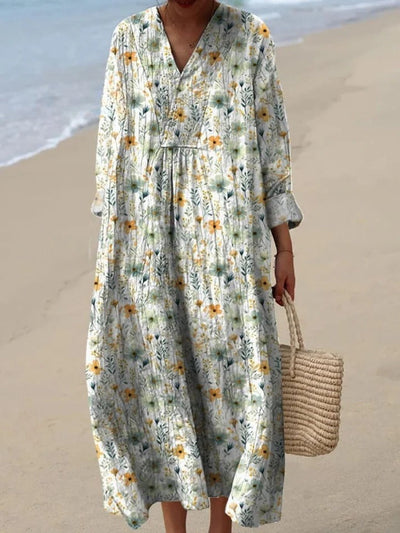 Bristal – Cozy Meadows – Strickjacke mit Blumenmuster und Knöpfen