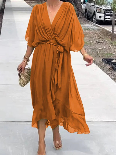 Valerie | Stilvolles Wickelkleid mit V-Ausschnitt