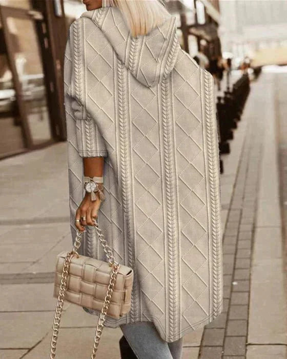 Johani | Langer Cardigan mit Kapuze