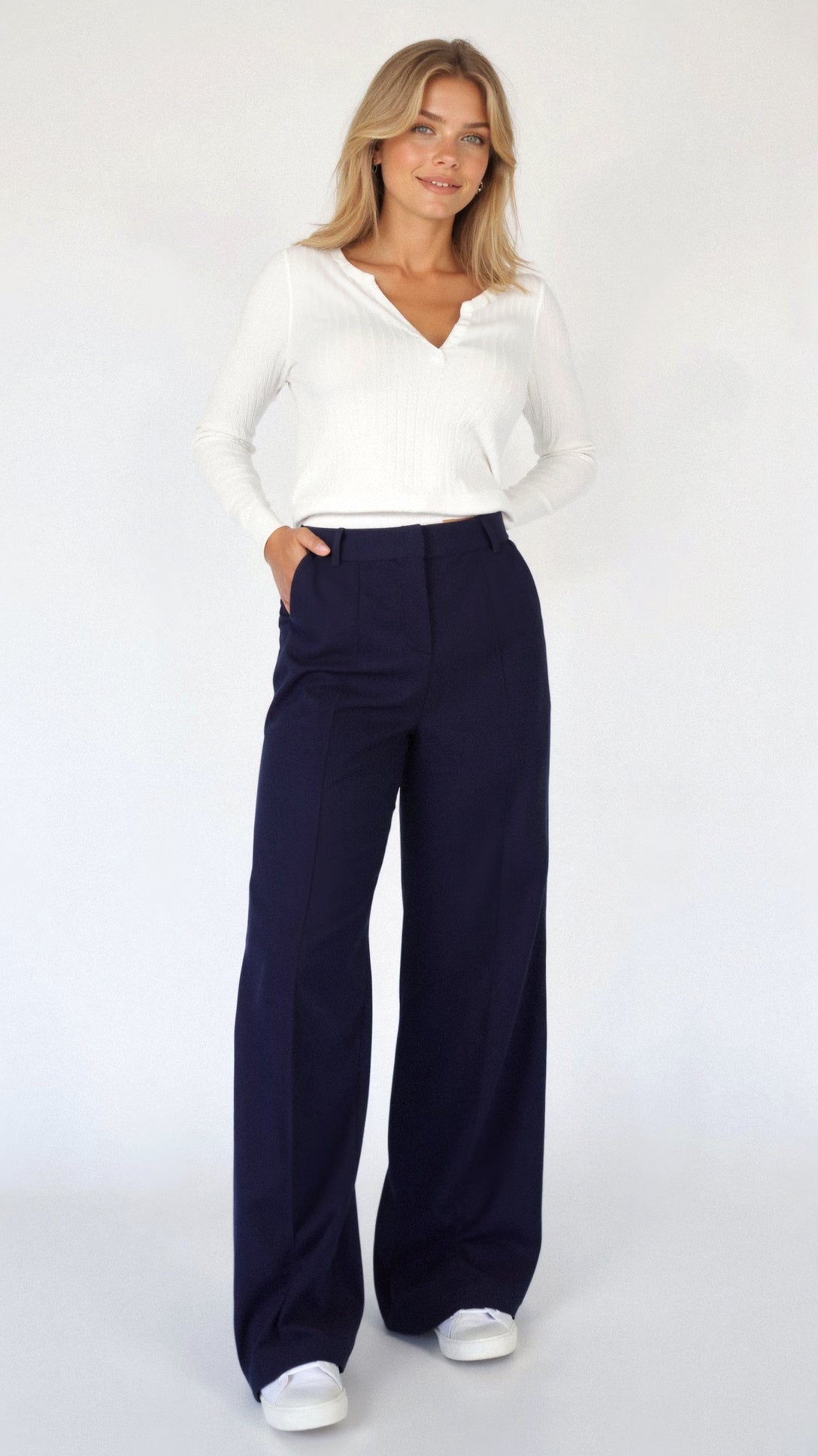 Madison | Fließende Hose mit weitem Bein