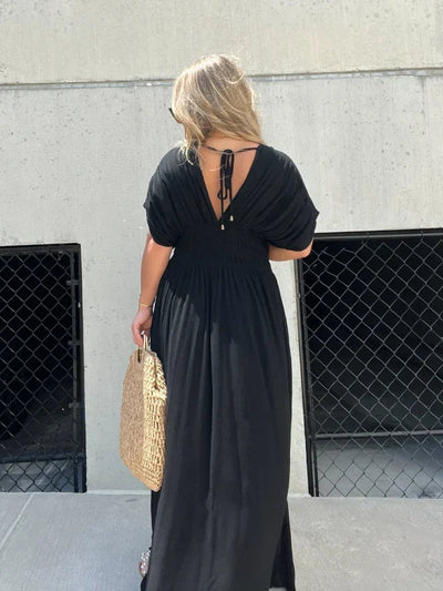 Elaris | Gesmoktes Maxikleid