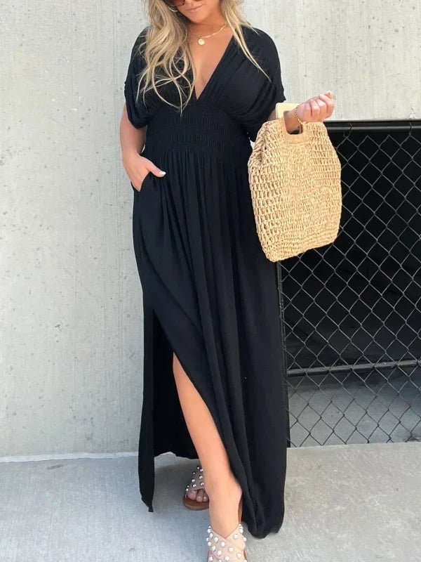 Elaris | Gesmoktes Maxikleid