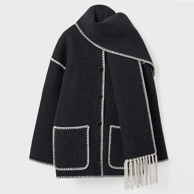 Degenherz | Schicker, gemütlicher, drapierter Mantel