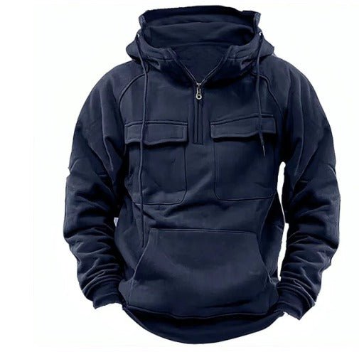 Varnox | Kapuzenpullover mit halbem Reißverschluss