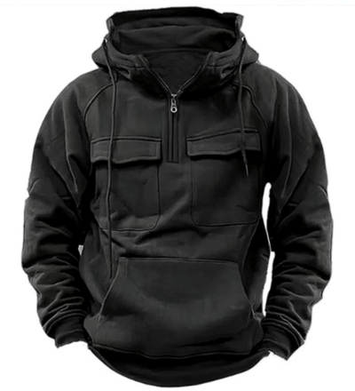 Varnox | Kapuzenpullover mit halbem Reißverschluss