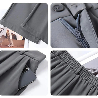 Elanvia | Hose mit weitem Bein und hoher Taille