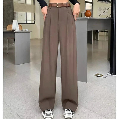 Elanvia | Hose mit weitem Bein und hoher Taille