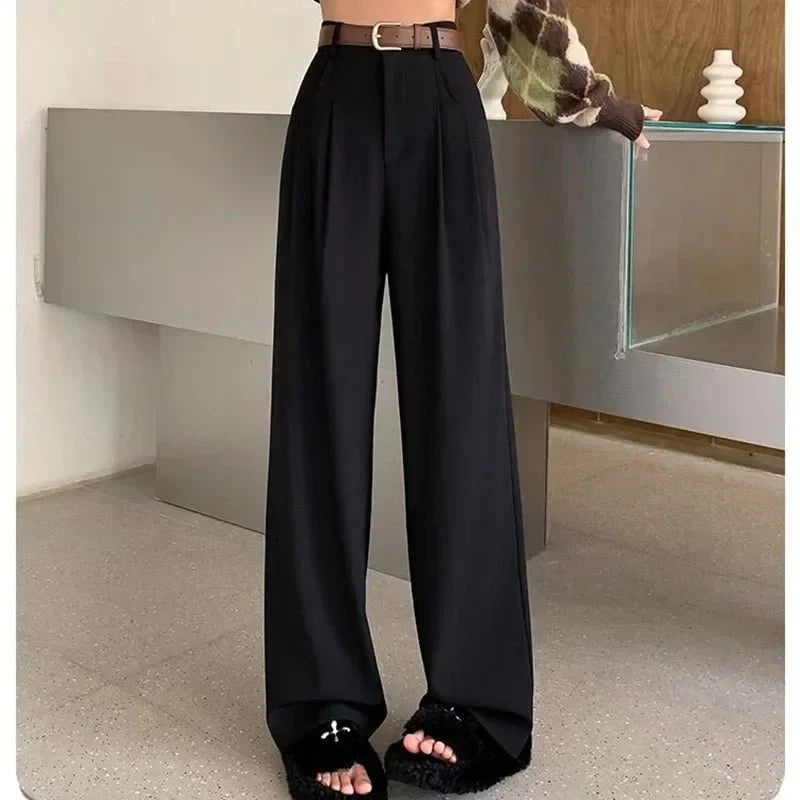 Elanvia | Hose mit weitem Bein und hoher Taille