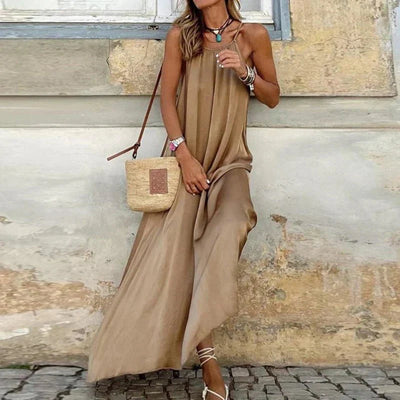 Hollis | Leichtes ärmelloses Maxikleid