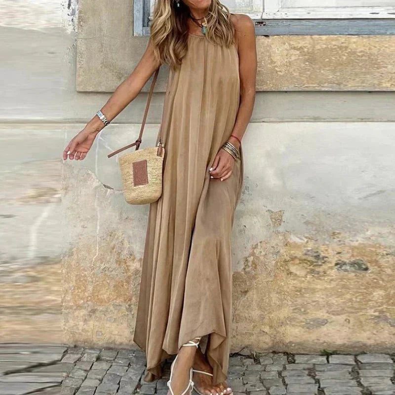 Hollis | Leichtes ärmelloses Maxikleid