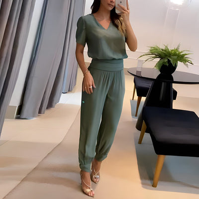 Harberta | Elegantes Blusen- und Hosenset