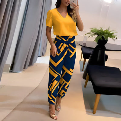 Harberta | Elegantes Blusen- und Hosenset