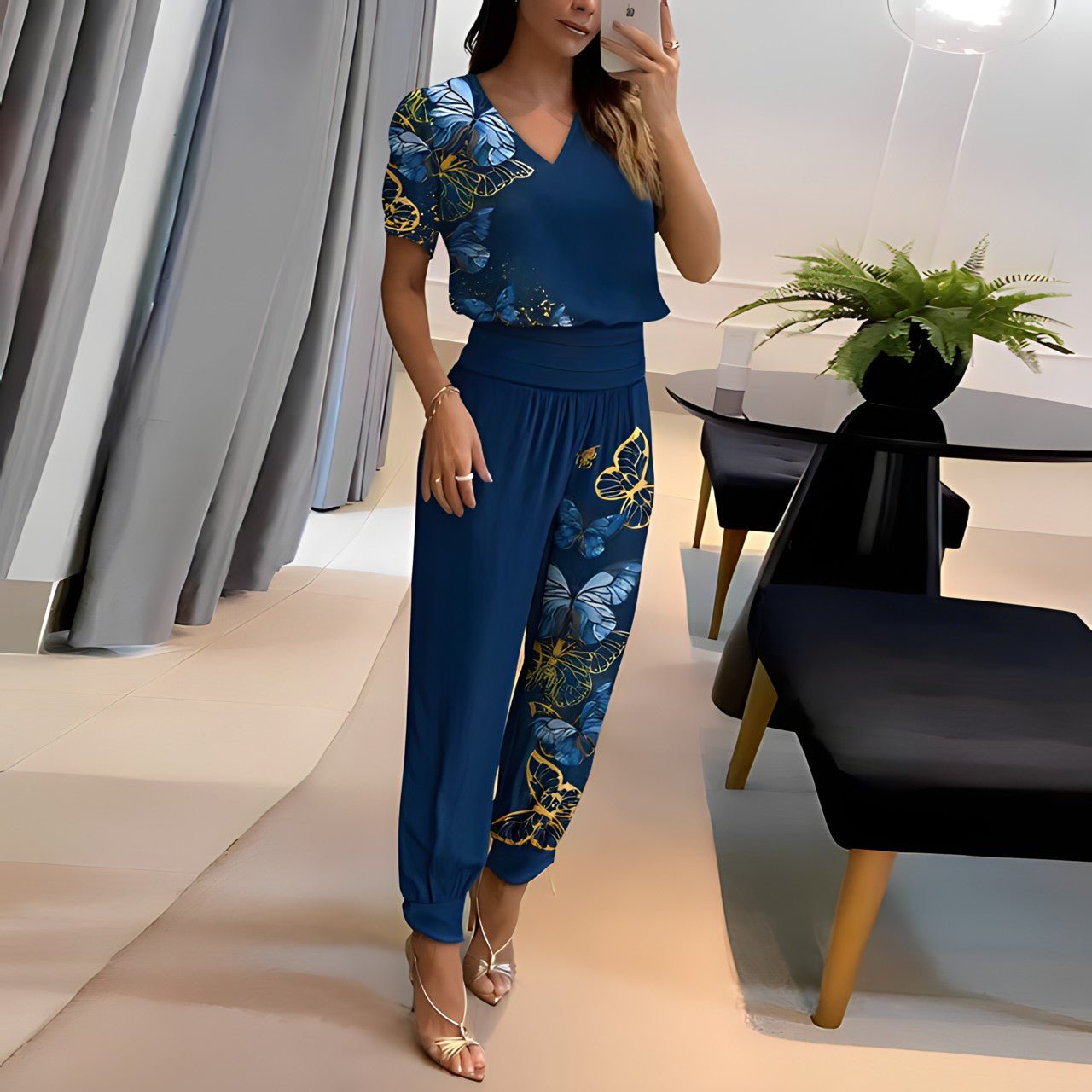 Harberta | Elegantes Blusen- und Hosenset
