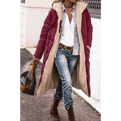 Elisandra | Moderner langer Wintermantel