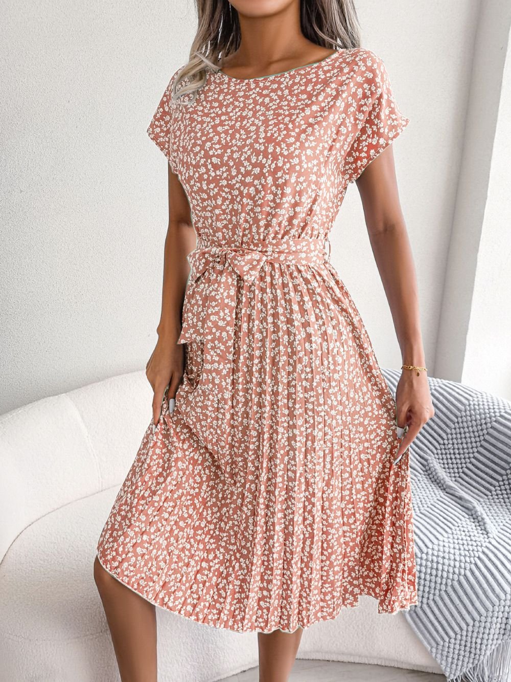 Annalise | Elegantes Plissee-Midikleid