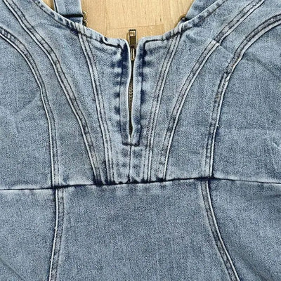 Annelise | Figurbetontes Denimkleid