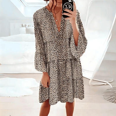 Lorayne | Kleid mit Leopardenmuster