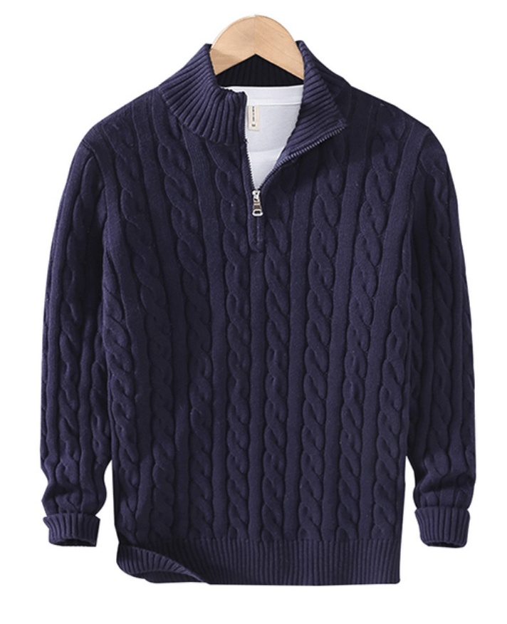 Anton | Grob gemusterter Strickpullover