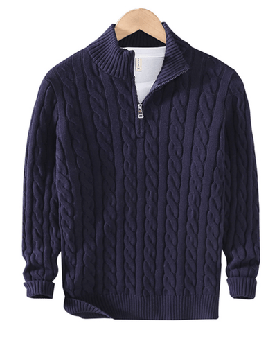 Anton | Grob gemusterter Strickpullover