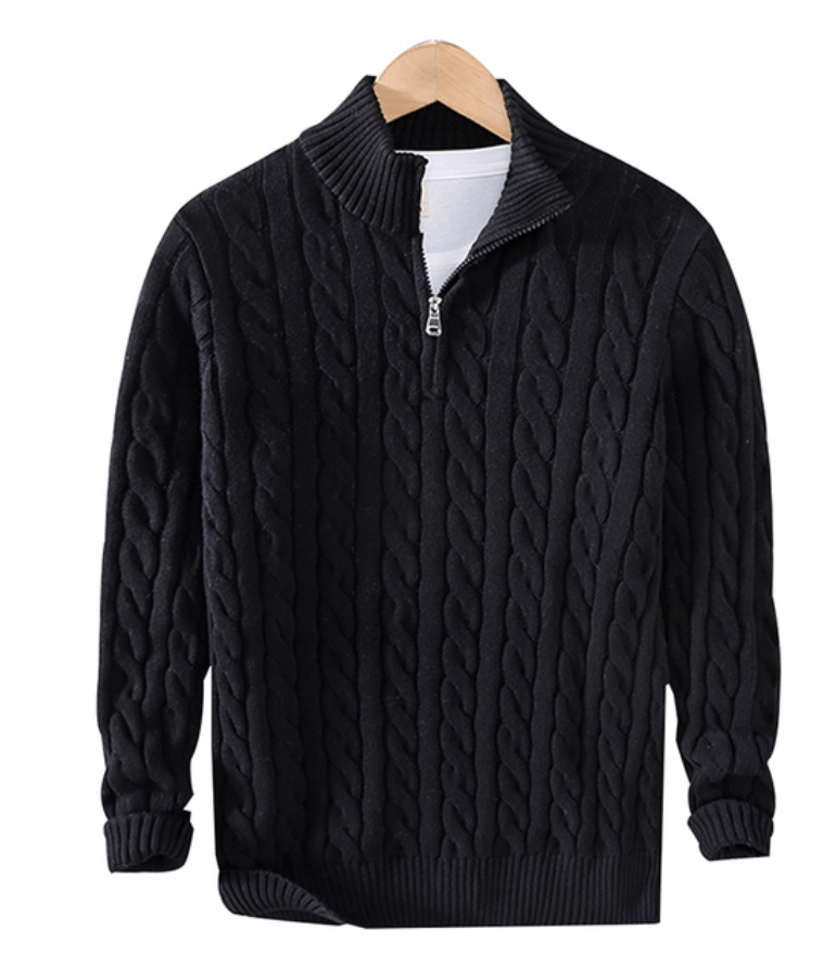 Anton | Grob gemusterter Strickpullover