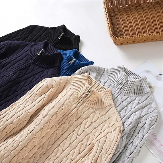 Anton | Grob gemusterter Strickpullover