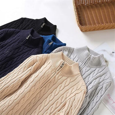 Anton | Grob gemusterter Strickpullover