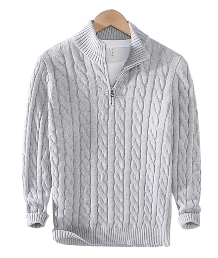 Anton | Grob gemusterter Strickpullover