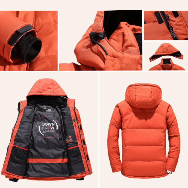 Anselmar | Wasserdichte Winterjacke mit Kapuze