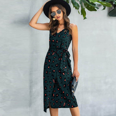 Brietta | Fließendes Wickelkleid mit Print