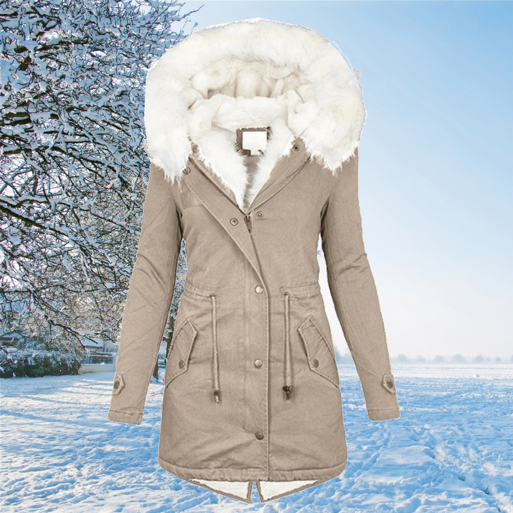 Amelia | Kuschelige Winterjacke mit Kapuze