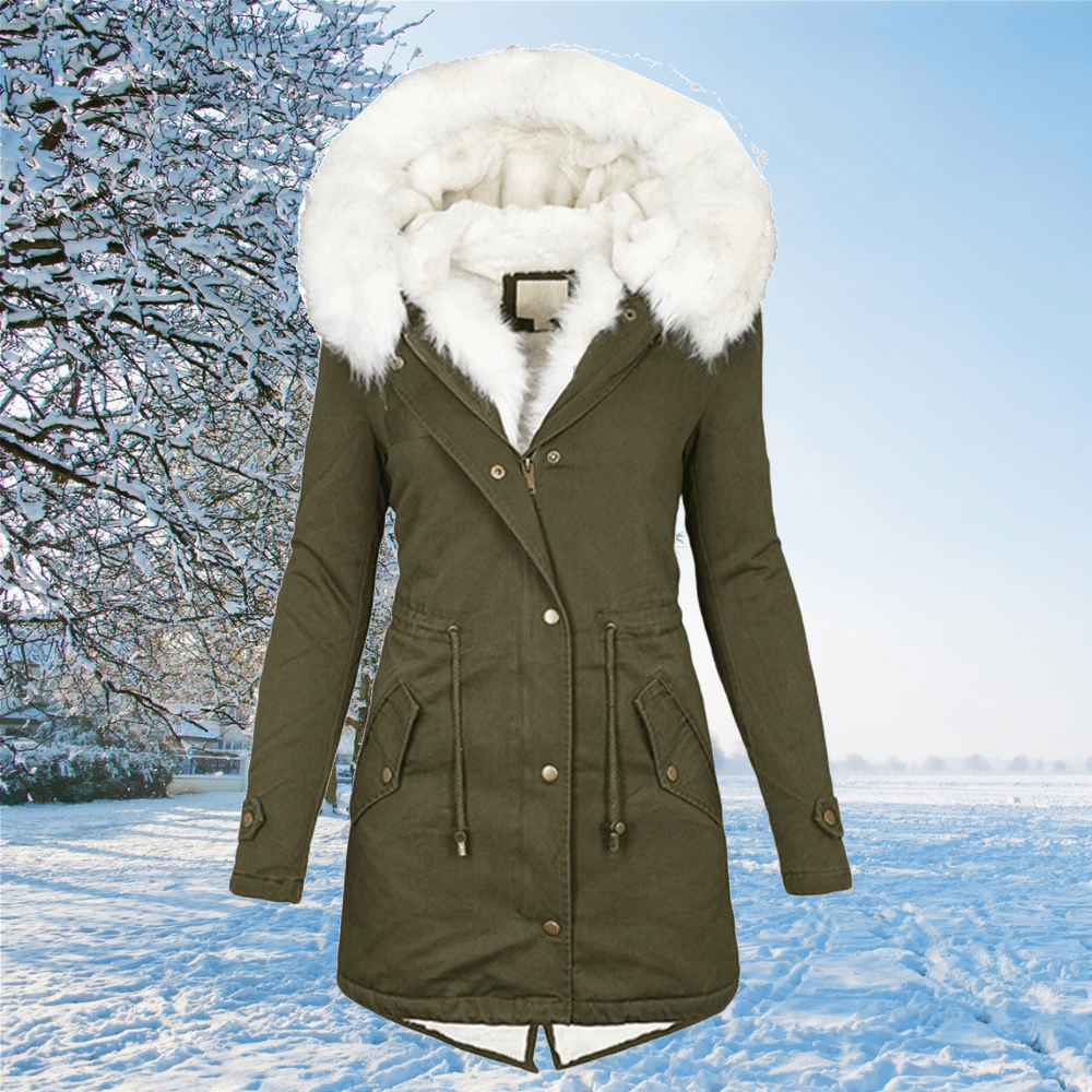 Amelia | Kuschelige Winterjacke mit Kapuze