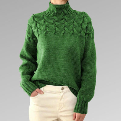 Helisande | Weicher, gerippter Rollkragenpullover