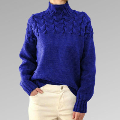 Helisande | Weicher, gerippter Rollkragenpullover