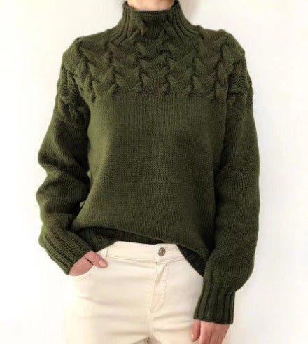 Helisande | Weicher, gerippter Rollkragenpullover