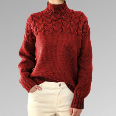 Helisande | Weicher, gerippter Rollkragenpullover