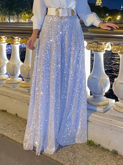 Xyla | Glamouröses Pailletten-Abendkleid