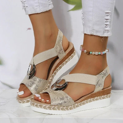 Calista | Stilvolle, lässige Keilsandalen
