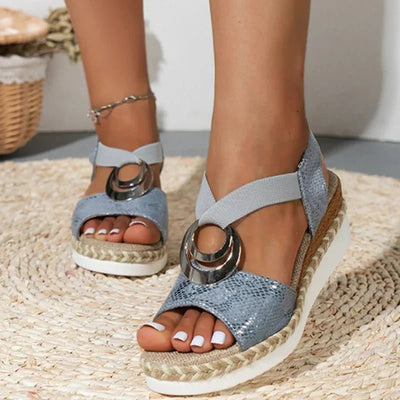Calista | Stilvolle, lässige Keilsandalen