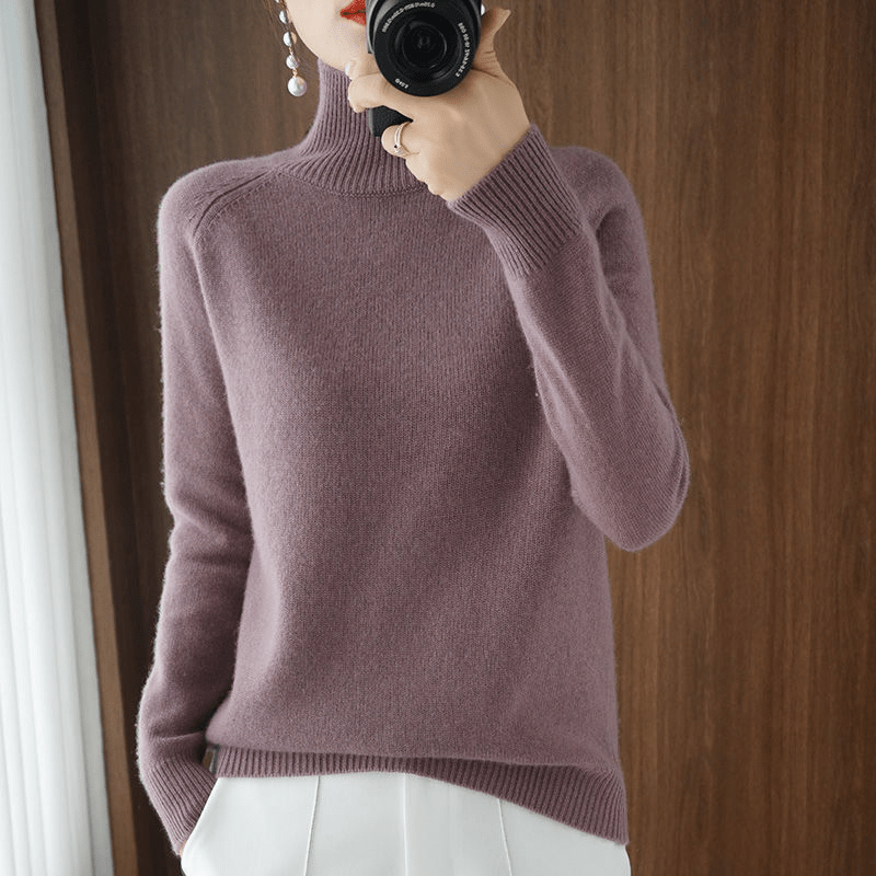 Leandra | Anspruchsvoller, sauber geschnittener Rollkragenpullover
