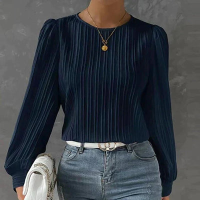 Lucy | Stilvolle strukturierte Bluse mit Knopfleiste