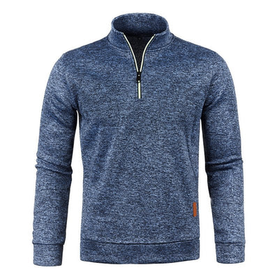 Marvik | Rollkragenpullover mit halbem Reißverschluss